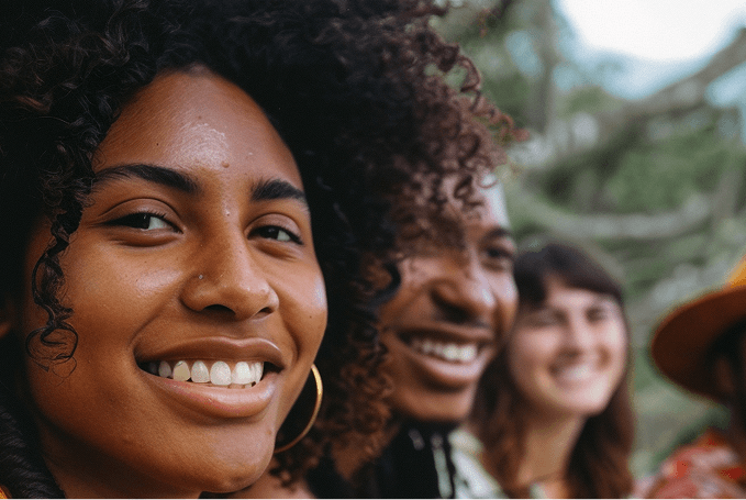 Personas sonriendo